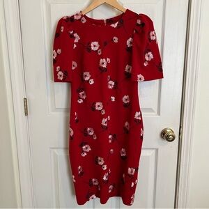 Calvin Klein Embroidered Floral Bodycon Dress - Size 8